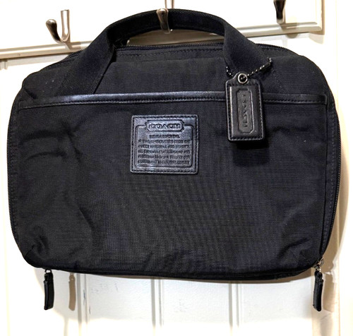 Coach black nylon - black, travel